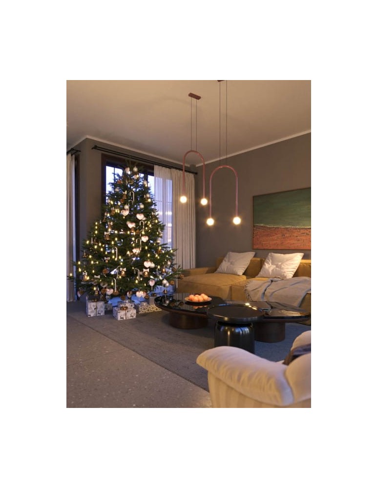 Pendant lamps - Maxlight Enigma Red Pendant Lamp P0523. - product kolory-swiatla.pl 2