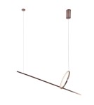 Pendant lamps - Maxlight Lausanne 18W Brushed Bronze P0570D Pendant Lamp. - product 1