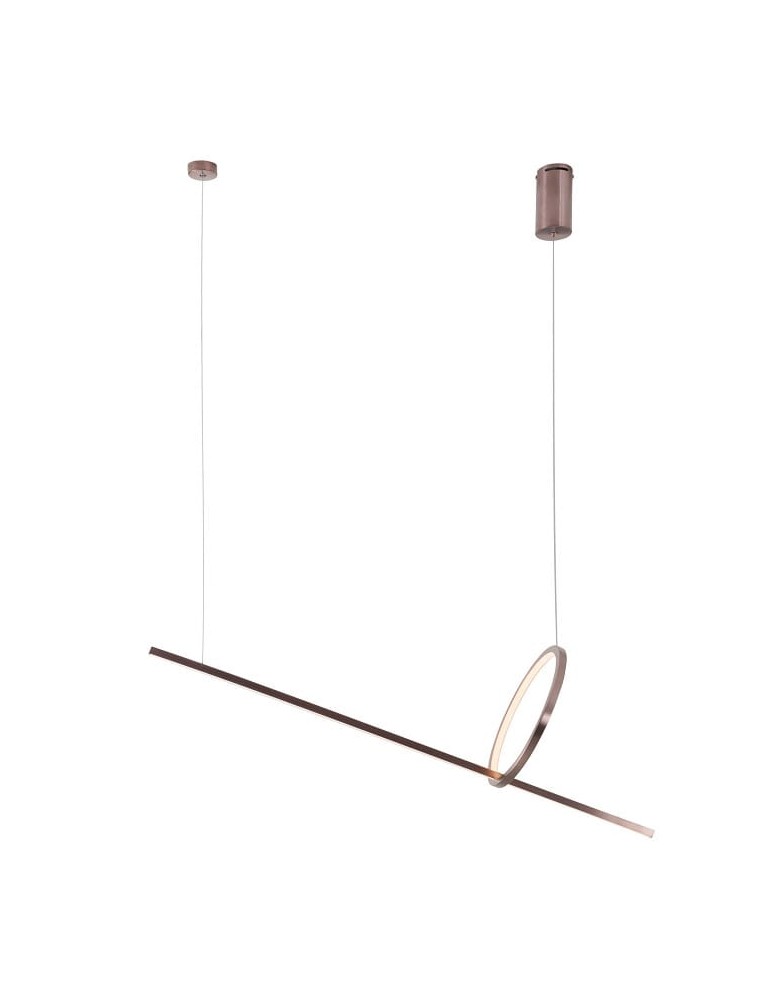 Pendant lamps - Maxlight Lausanne 18W Brushed Bronze P0570D Pendant Lamp. - product kolory-swiatla.pl 1
