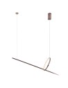 Maxlight Lausanne 18W Brushed Bronze P0570D Pendant Lamp.