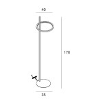 Floor lamps - Maxlight Lausanne 27W Brushed Bronze Floor Lamp F0061. - product 2