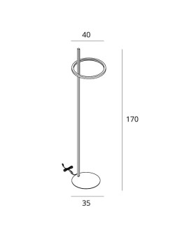 Maxlight Lausanne 27W Brushed Bronze Floor Lamp F0061. - product 2