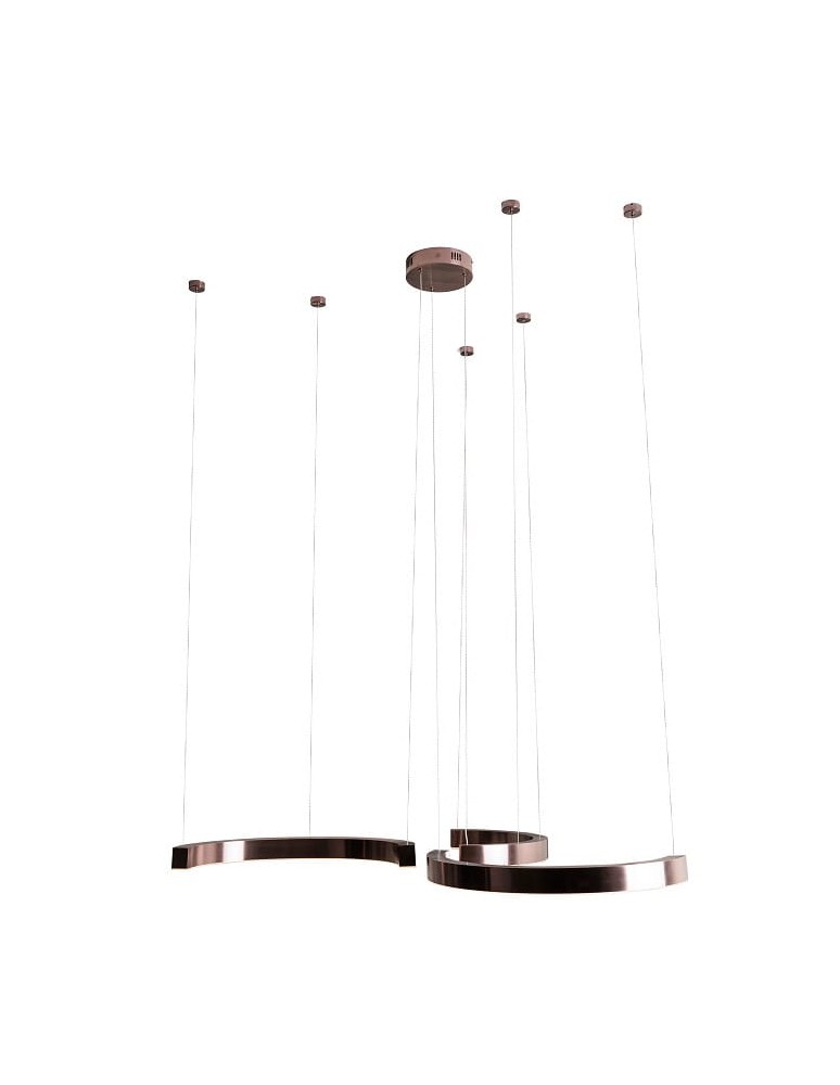 Pendant lamps - Maxlight Lotus 40W Brushed Bronze P0571D Pendant Lamp. - product kolory-swiatla.pl 1