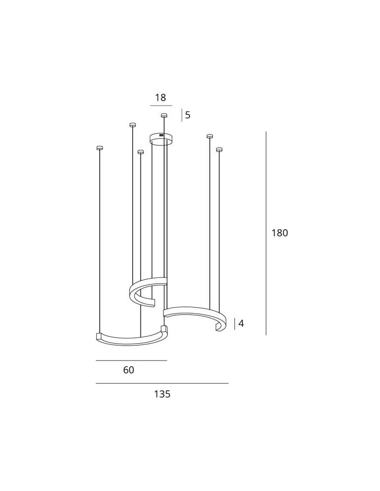Pendant lamps - Maxlight Lotus 40W Brushed Bronze P0571D Pendant Lamp. - product kolory-swiatla.pl 3