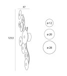 Designer wall lamps - Maxlight Wall lamp Allure 10L W0354 - product 3