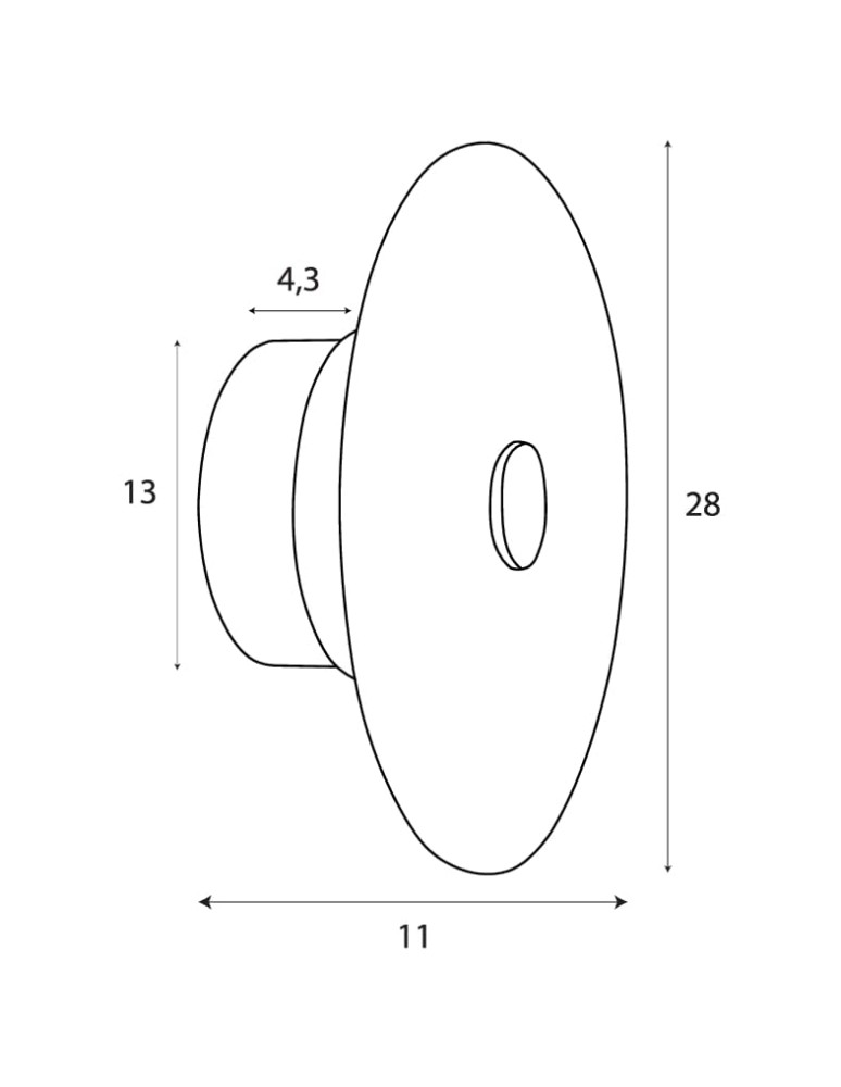 Designer wall lamps - Maxlight Wall lamp Allure 1L Champagne Glass W0355 - product kolory-swiatla.pl 3