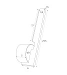 LED wall lamps - Maxlight Wall lamp Merano I Black W0346 - product 4