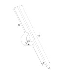 LED wall lamps - Maxlight Wall lamp Merano II Black W0348 - product 4