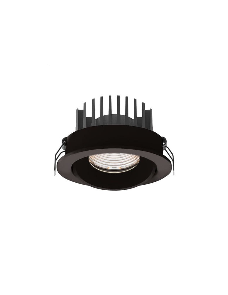 Flush-mounted hermetic lamps - Maxlight Cyclop Black 4000K IP65 H0095 4000K recessed luminaire. - product kolory-swiatla.pl 1