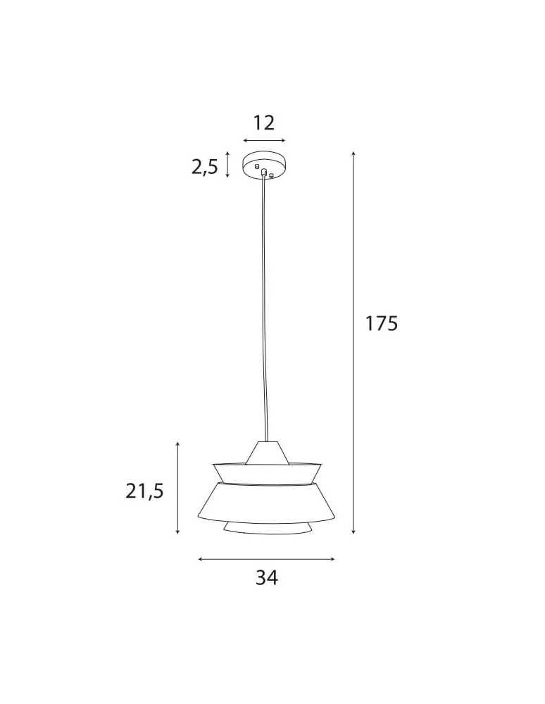 Pendant lamps - Maxlight Kyoto Pendant Lamp P0549 - product kolory-swiatla.pl 2
