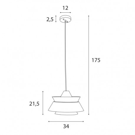 MAXLight P0549 Lampa Wisząca Kioto