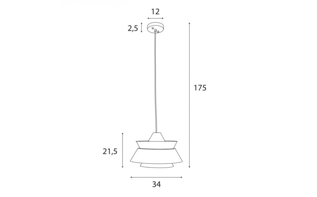 MAXLight P0549 Lampa Wisząca Kioto