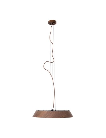 Maxlight Tamago Dark Walnut Wood Pendant Lamp P0551