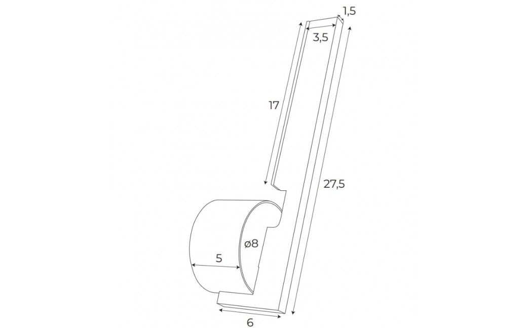 MAXLight W0345 Kinkiet Merano I Złoty