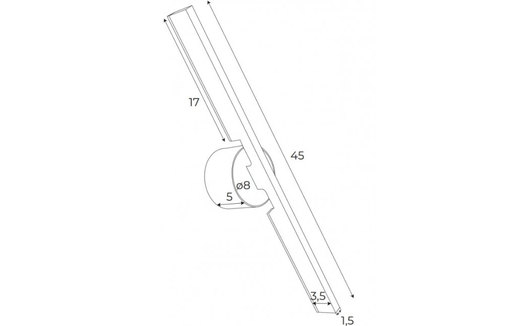 MAXLight W0347 Kinkiet Merano II Złoty