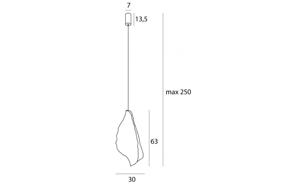 MAXLight P0540 Lampa Wisząca Concha Biała