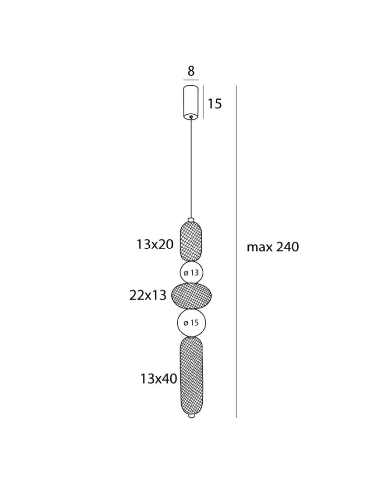 Pendant lamps - Maxlight Bora B Pendant Lamp P0592 - product kolory-swiatla.pl 3