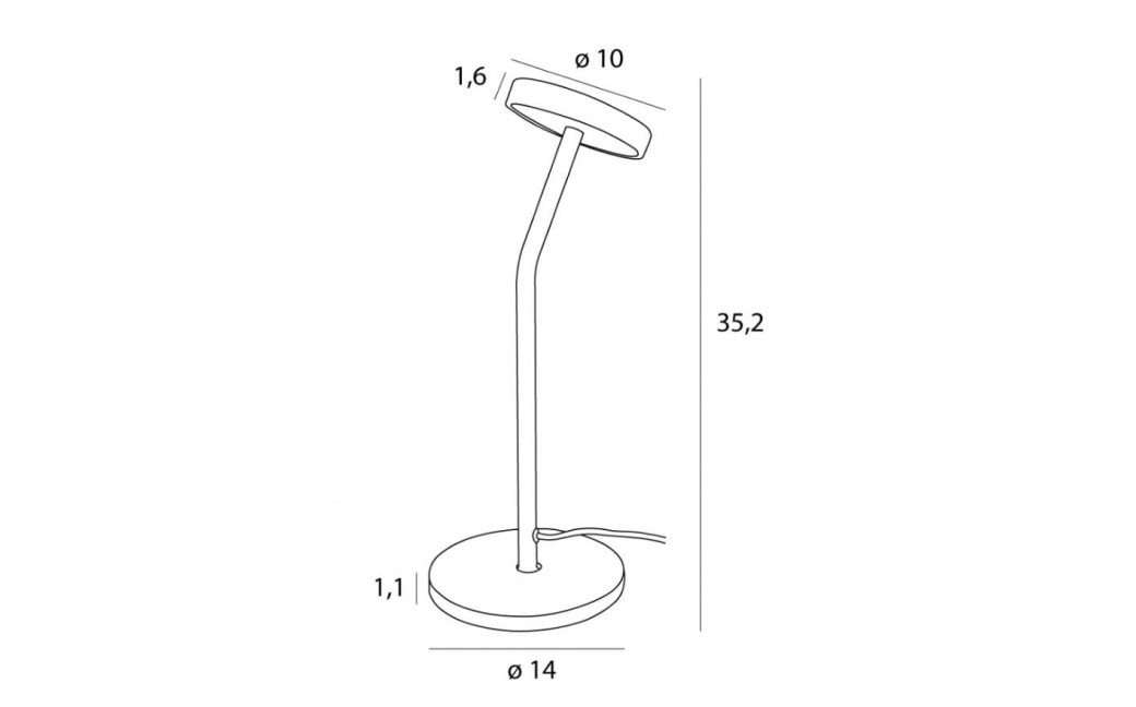 MAXLight T0061 Lampa Stołowa Ibiza Czarna