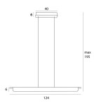 Pendant lamps over the island - Maxlight Jo-Jo Modern Grey Pendant Lamp P0597 - product 3