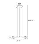 Pendant lamps - Maxlight Vik 48cm P0556 Pendant Lamp. - product 3