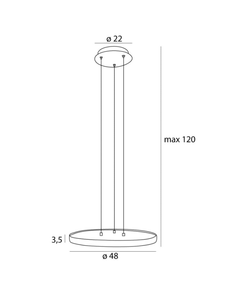 Pendant lamps - Maxlight Vik 48cm P0556 Pendant Lamp. - product kolory-swiatla.pl 3