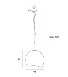 Pendant lamps - Maxlight Pierre 48cm P0533 Pendant Lamp - product 4