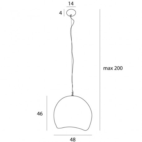 MAXLight P0533 Lampa Wisząca Pierre 48cm Biała