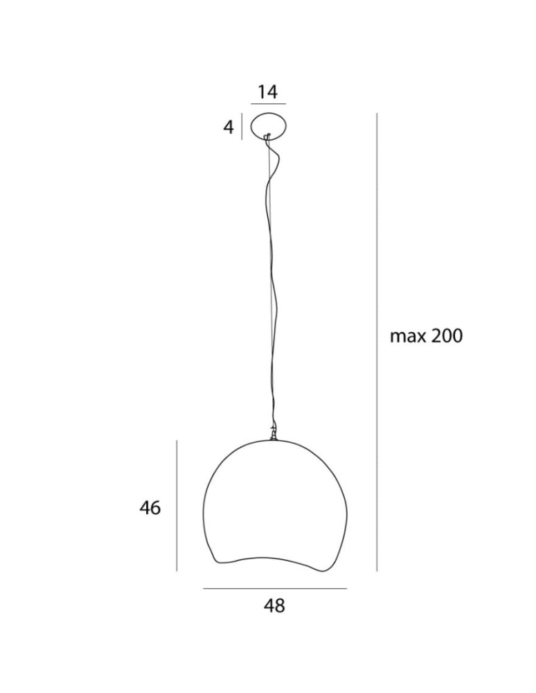 Pendant lamps - Maxlight Pierre 48cm P0533 Pendant Lamp - product kolory-swiatla.pl 4
