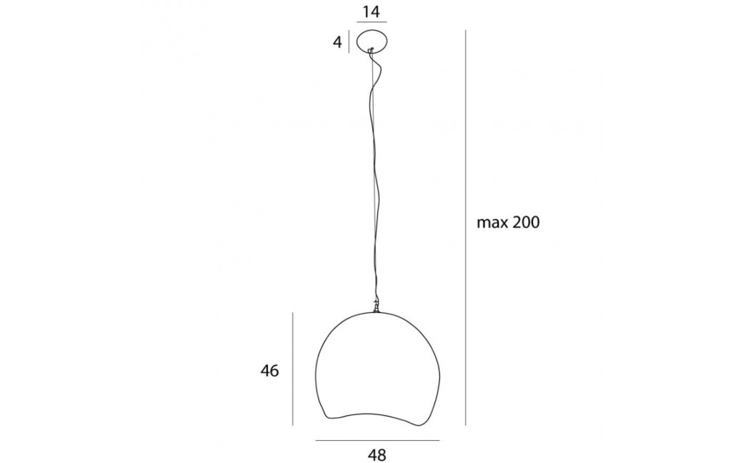 MAXLight P0533 Lampa Wisząca Pierre 48cm Biała