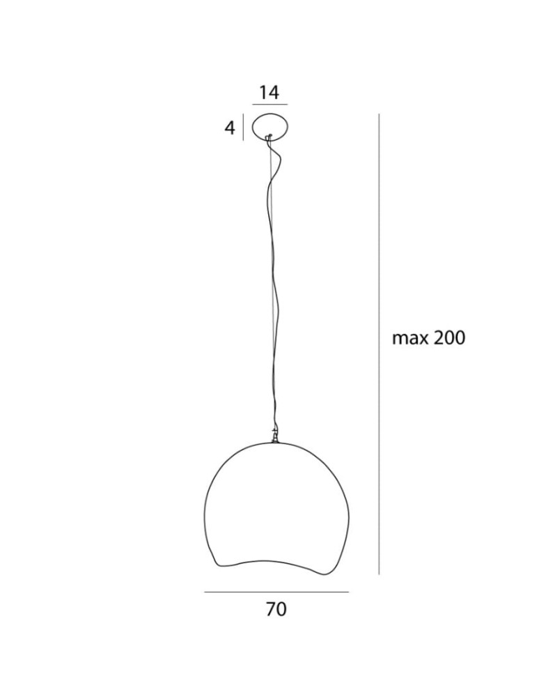 Pendant lamps - Maxlight Pierre 70cm P0534 Pendant Lamp - product kolory-swiatla.pl 3