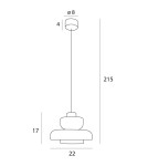 Pendant lamps - Maxlight Signature C Transparent Glass Pendant Lamp P0532. - product 4