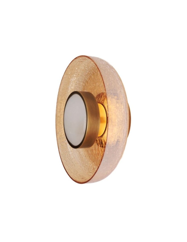 Designer wall lamps - Maxlight Signature wall lamp 22Cm Amber shade W0352 - product kolory-swiatla.pl 1