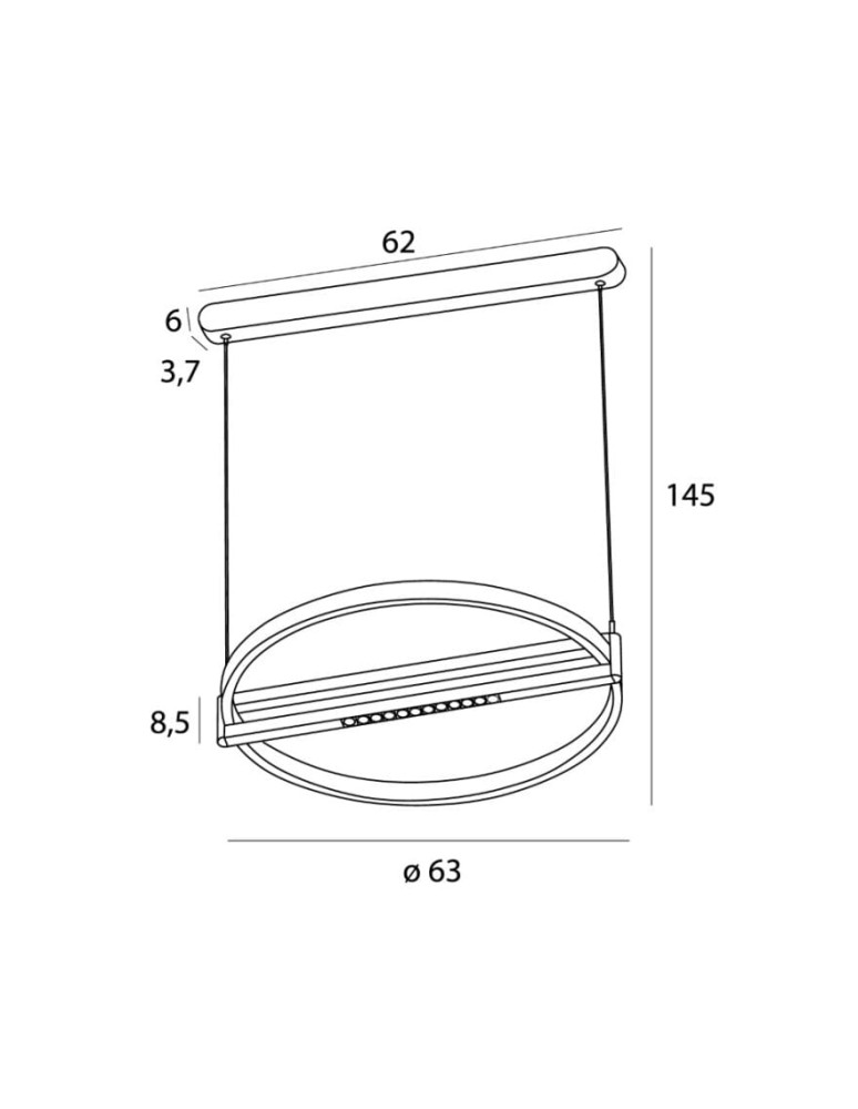 Pendant lamps - Maxlight Singapore Round P0552 Pendant Lamp. - product kolory-swiatla.pl 3
