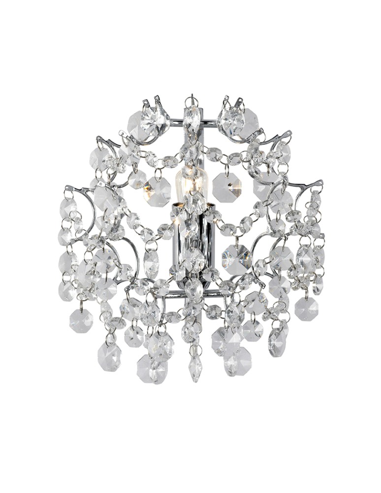 Glamour wall lamps - Markslojd SOFIERO Wall lamp 1L Chrome /MC 106541 - product kolory-swiatla.pl 1