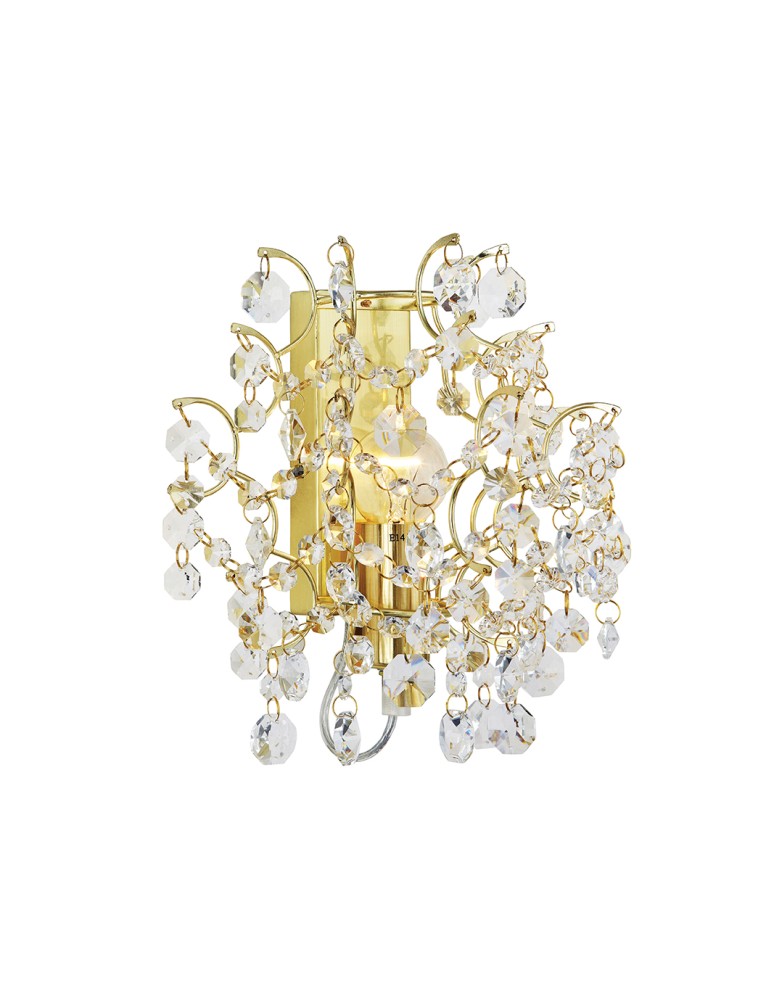 Glamour wall lamps - Markslojd SOFIERO Wall lamp 1L Brass/MC 106545 - product kolory-swiatla.pl 1