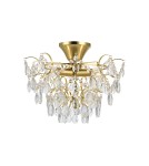 Ceiling lamps with crystals - Markslojd SOFIERO Plafond 3L Brass/MC 106546 - product 1