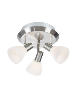 Markslojd VERO Ceiling 3L Steel/Opal 107505