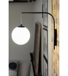 Scandinavian style wall lamps - Markslojd DIONE Wall mounted 1L White/Black 108420 - product 3
