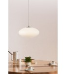 Scandinavian style pendant lamps - Markslojd LOCUS Pendant 1L White/Steel 108437 - product 2