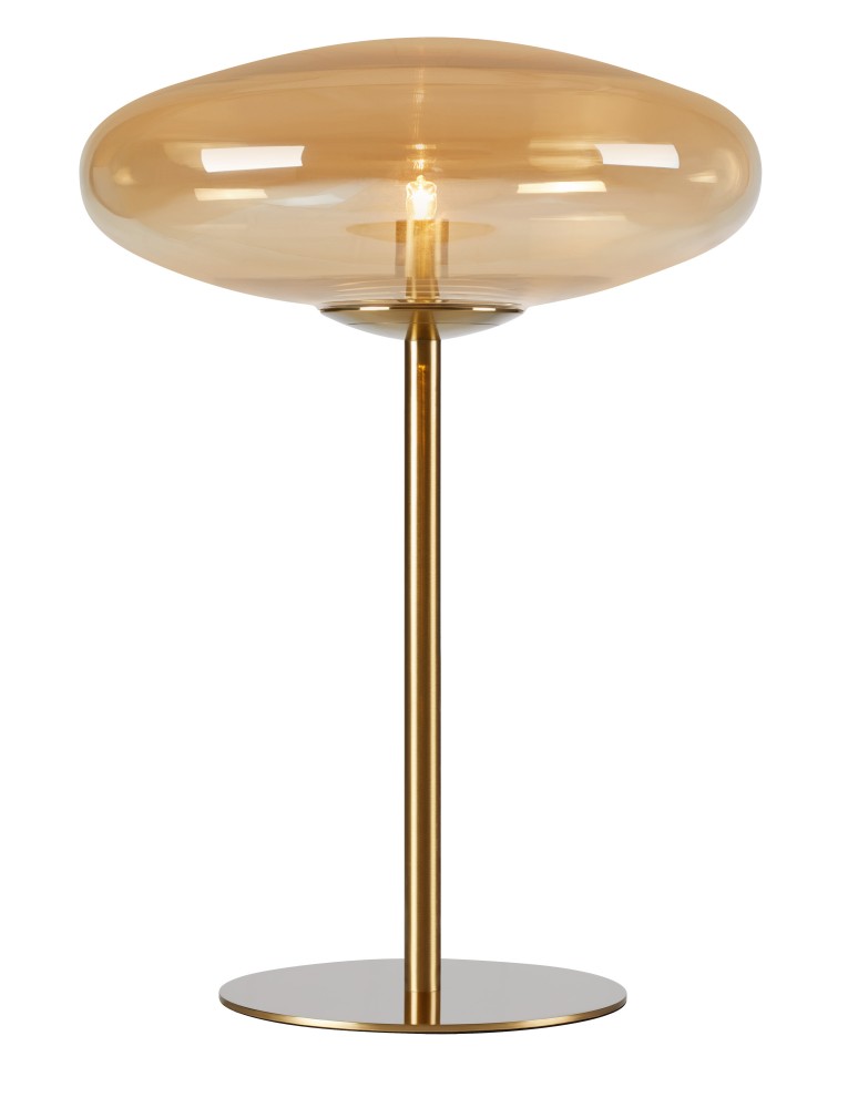 Scandinavian style table lamps - Markslojd LOCUS Table 1L Amber/Brass 108443 - product kolory-swiatla.pl 1
