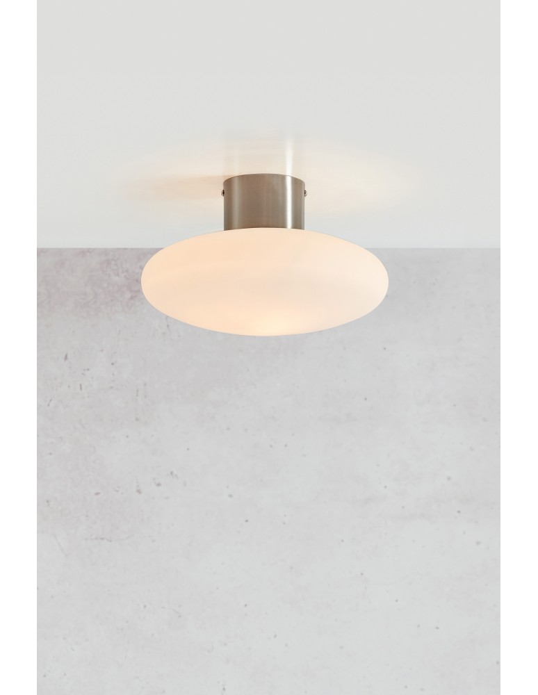 Scandinavian style wall lamps - Markslojd LOCUS Ceiling/Wall lamp 1L White/Steel 108538 - product kolory-swiatla.pl 2