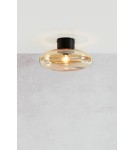 Scandinavian style wall lamps - Markslojd LOCUS Ceiling/Wall lamp 1L Amber/Black 108539 - product 2