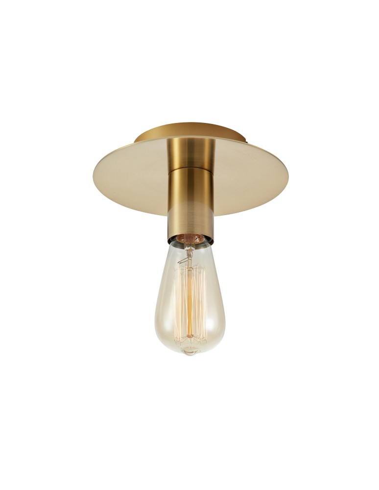 Single ceiling lamps - Markslojd PIATTO Ceiling 1L Dark Brass 108541 - product kolory-swiatla.pl 1