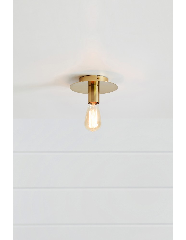 Single ceiling lamps - Markslojd PIATTO Ceiling 1L Dark Brass 108541 - product kolory-swiatla.pl 2