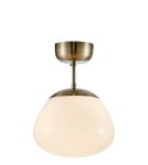 Scandinavian style ceiling lamps - Markslojd RISE Ceiling 1L White/Antique 108544 - product 1