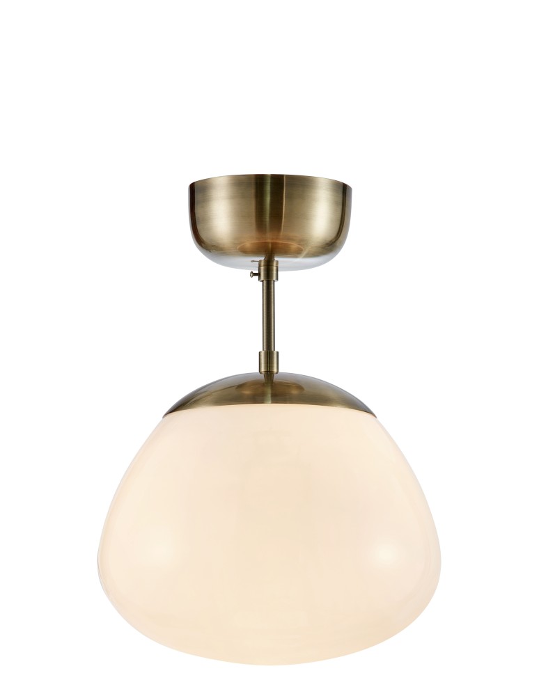 Scandinavian style ceiling lamps - Markslojd RISE Ceiling 1L White/Antique 108544 - product kolory-swiatla.pl 1
