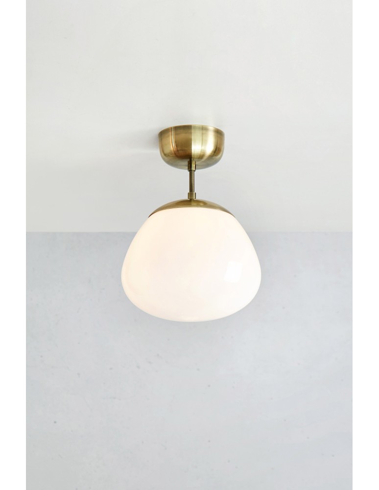Scandinavian style ceiling lamps - Markslojd RISE Ceiling 1L White/Antique 108544 - product kolory-swiatla.pl 2