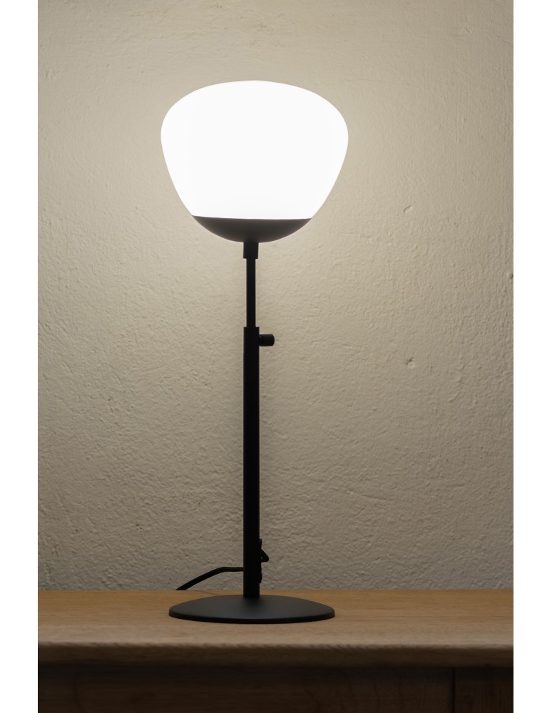 Scandinavian style table lamps - Markslojd RISE Table 1L Black/White Small 108545 - product kolory-swiatla.pl 4