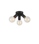 Scandinavian style ceiling lamps - Markslojd MAZZO Ceiling 3L Black 108549 - product 1