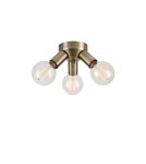 Scandinavian style ceiling lamps - Markslojd MAZZO Ceiling 3L Antique Brass 108550 - product 1